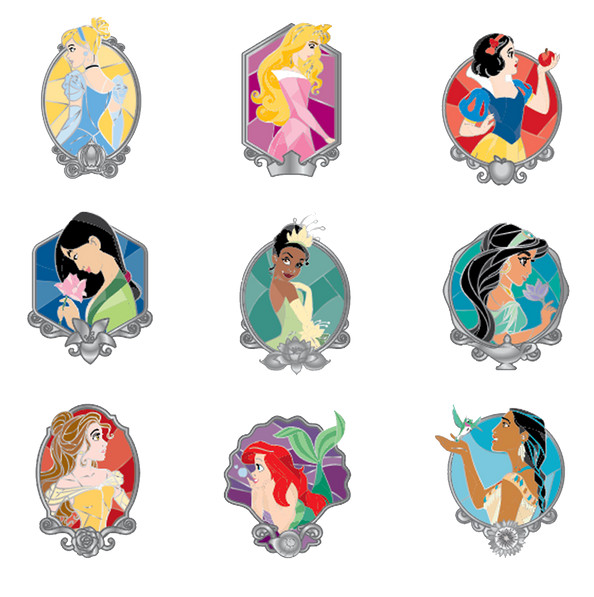 PIN MISTERIO Vidrieras - Princesas Disney