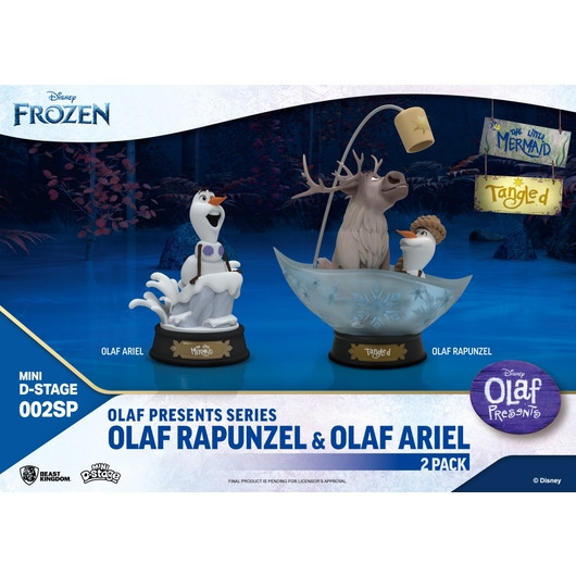 Olaf Rapunzel y Olaf Ariel - DISNEY MINI D-STAGE