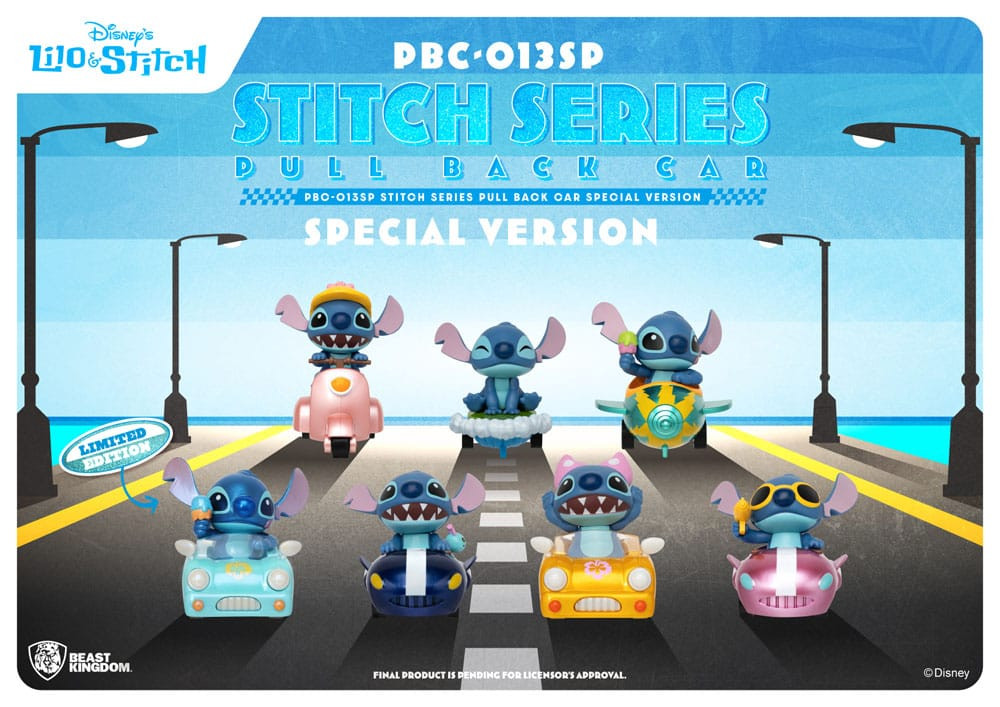 Pack de 6 figuras Stitch en coche Edición Especial - Disney