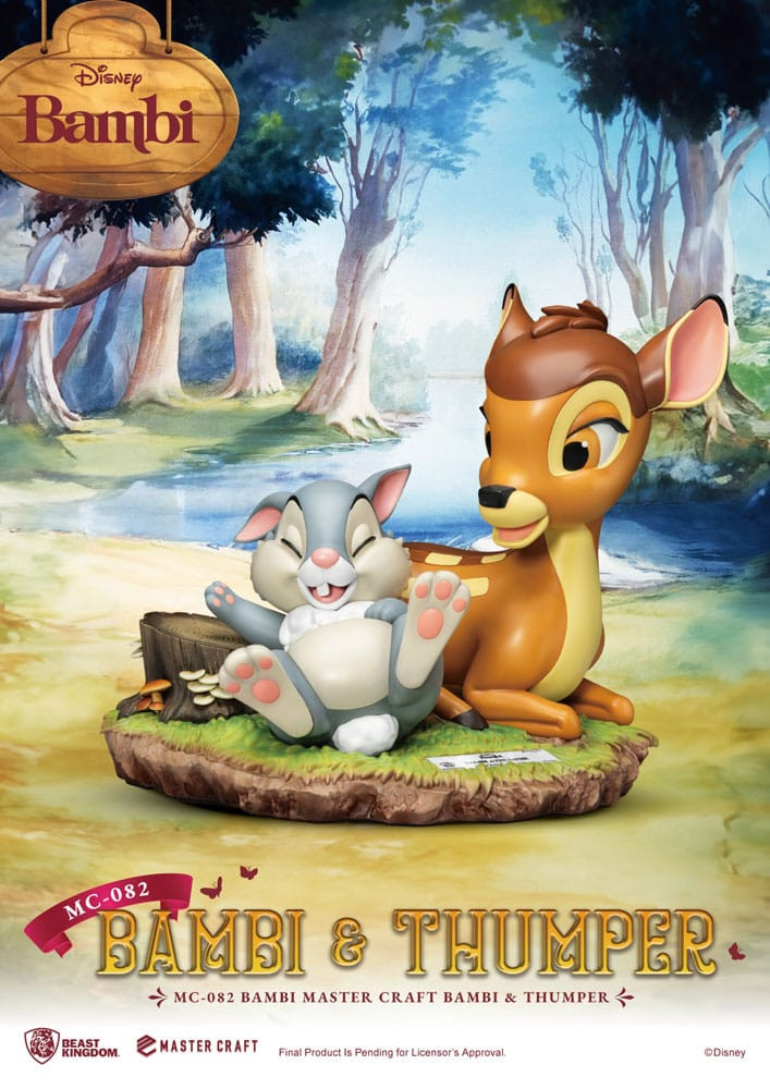 Estatuilla Bambi y Tambor 26 cm - Disney Mastercraft