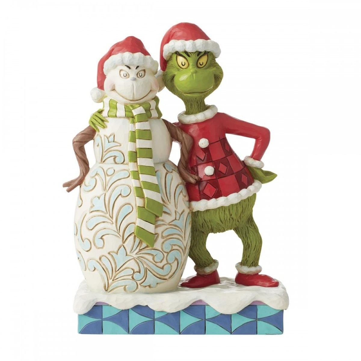 GRINCH JUNTO AL MUÑECO DE NIEVE GRINCHY - JIM SHORE GRINCH