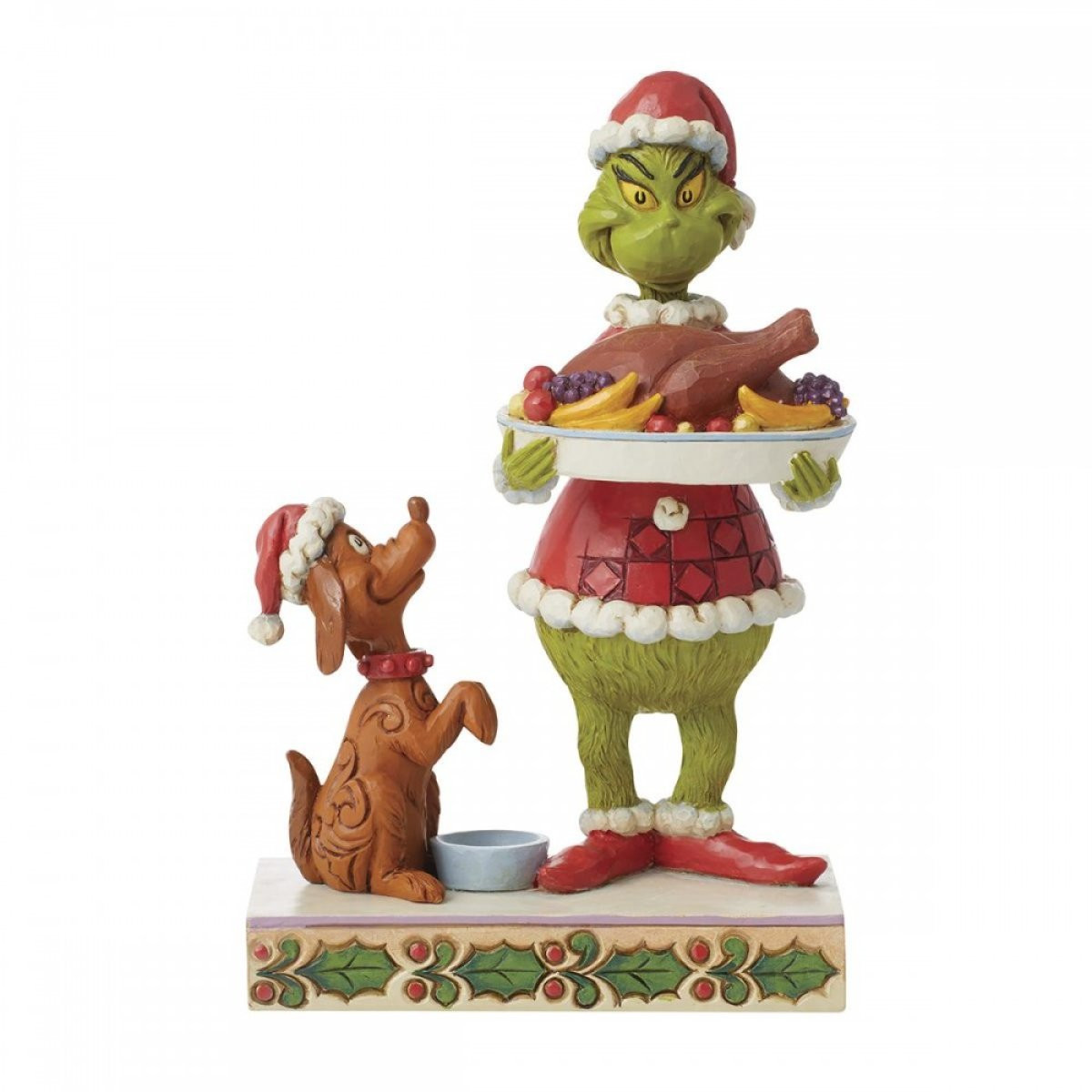 GRINCH CON CENA DE NAVIDAD - JIM SHORE GRINCH