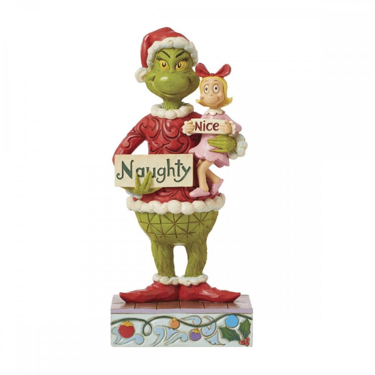 GRINCH Y CINDY TRAVIESO/AGRADABLE - JIM SHORE GRINCH