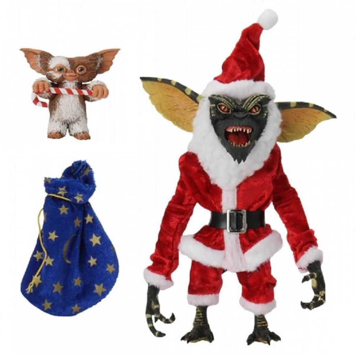 GREMLINS - FIGURA DE ACCIÓN - SANTA STRIPE Y GIZMO