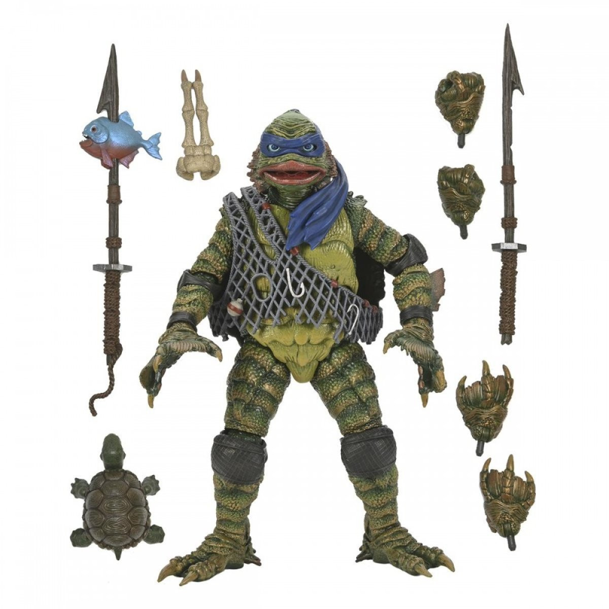 UNIVERSAL MONSTERS X TORTUGAS NINJA - FIGURA DE ACCIÓN - LEONARDO LA CRIATURA