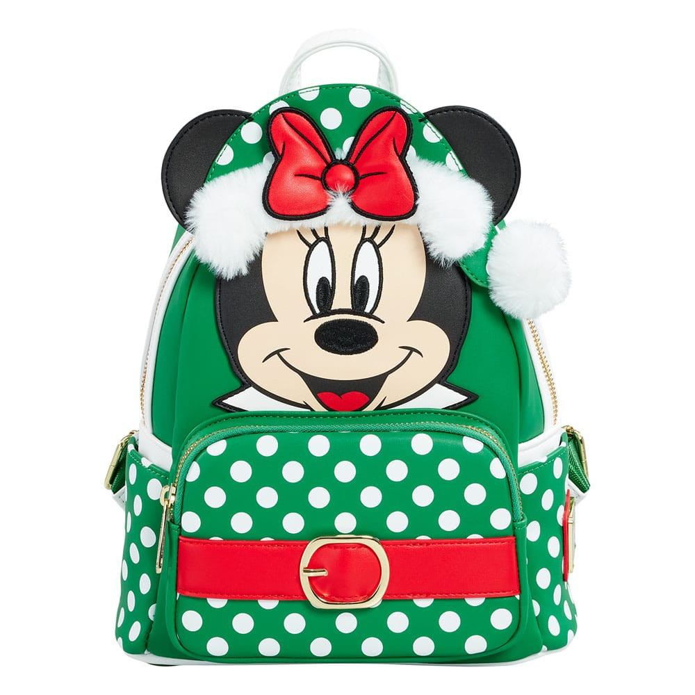 Mini Mochila Minnie Mouse Lunares Navidad - Disney Loungefly