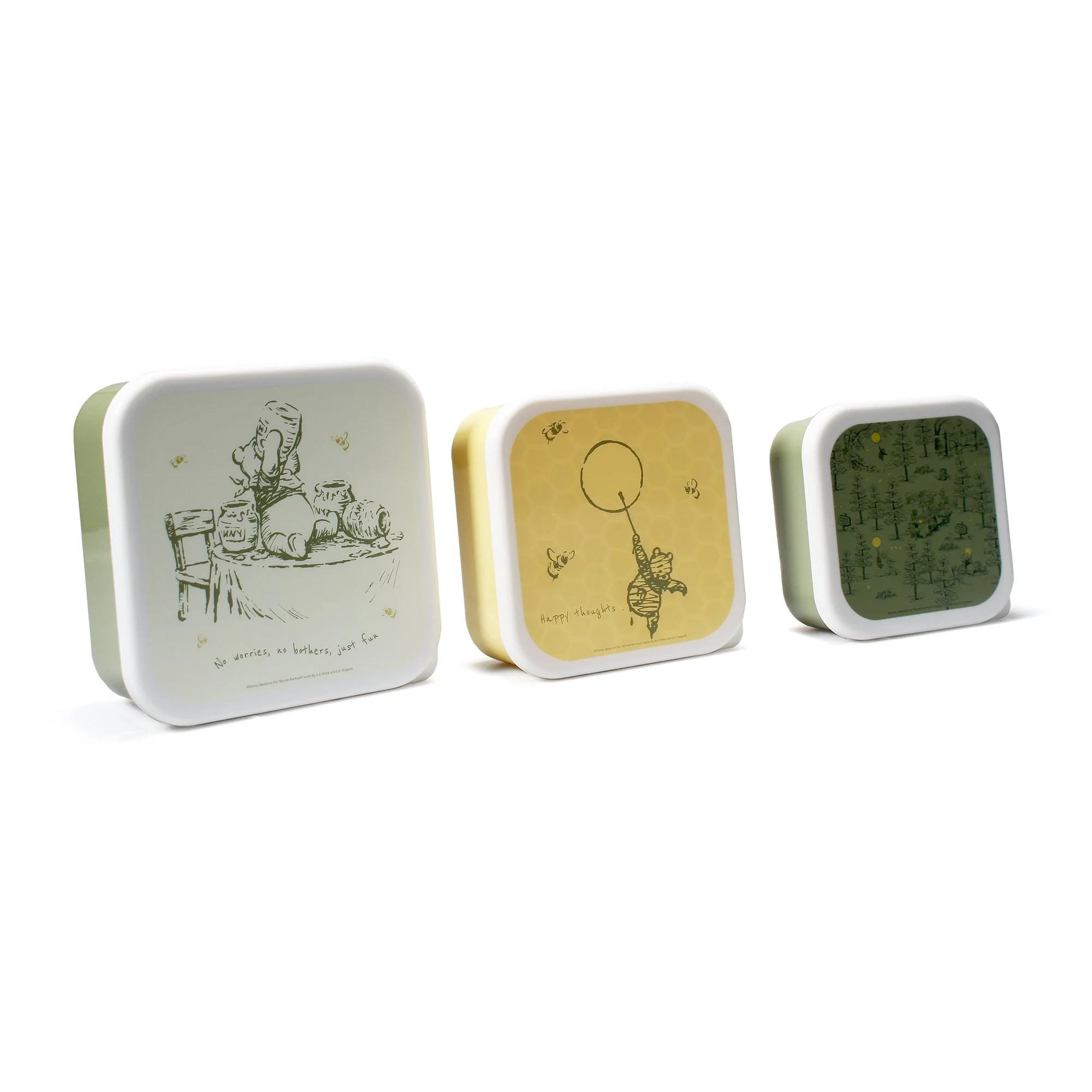 Set de 3 Cajas de Merienda Winnie the Pooh