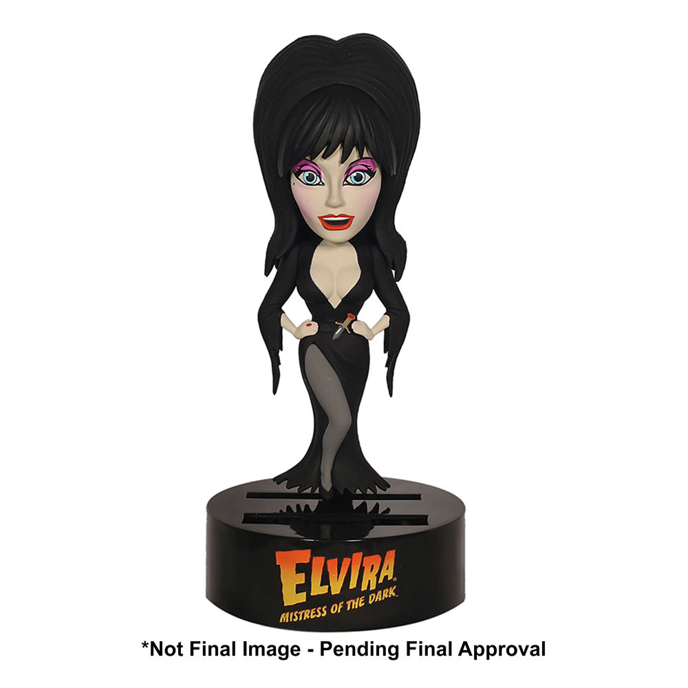 Figura Bobble Elvira, Señora de la Oscuridad Body Knocker Elvira 16 cm