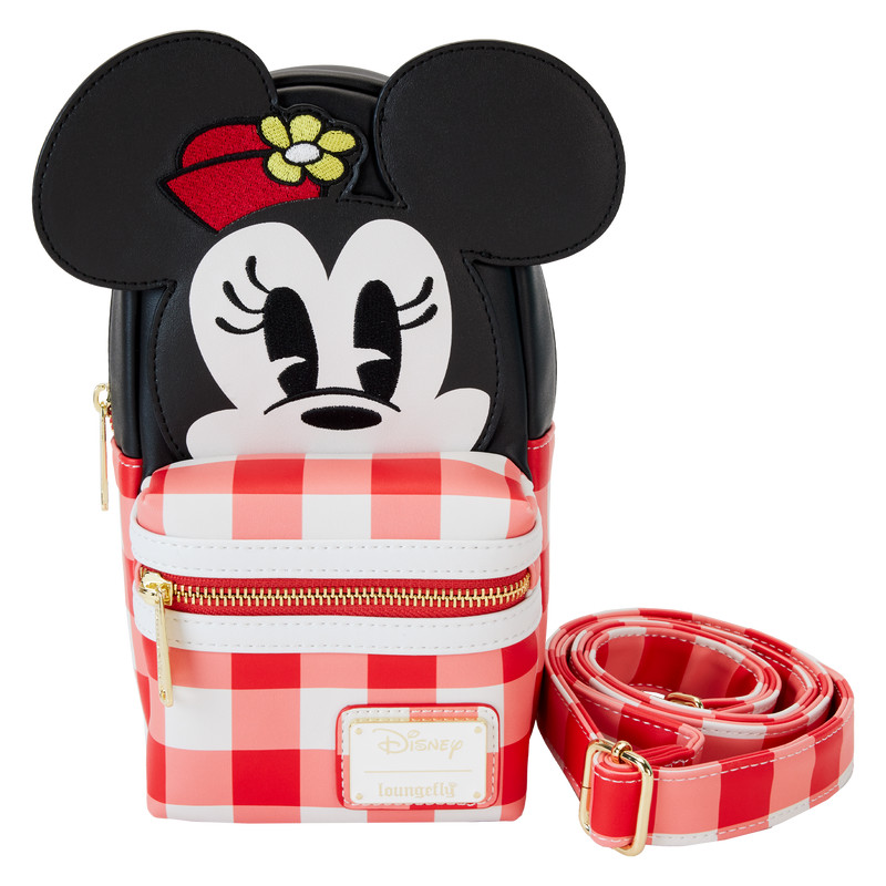 Bolso Bandolera Minnie Mouse Manta Picnic Portavasos - DISNEY LOUNGEFLY