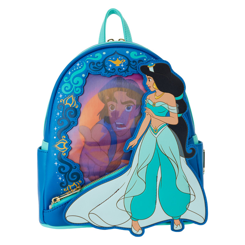 MINI MOCHILA Serie Princesas Aladdín Lenticular - DISNEY LOUNGEFLY