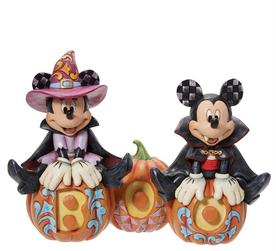 [DEFECTO] MICKEY & MINNIE HALLOWEEN FOSFORESCENTE - DISNEY TRADITIONS