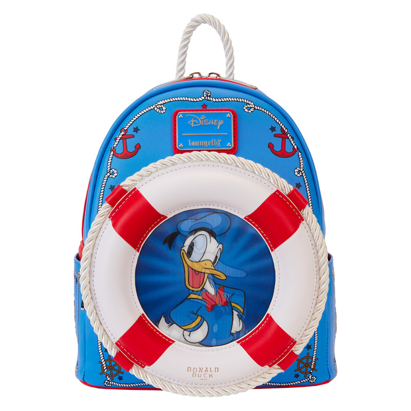 mini mochila lenticular 90 Aniversario Donald Pato - DISNEY LOUNGEFLY