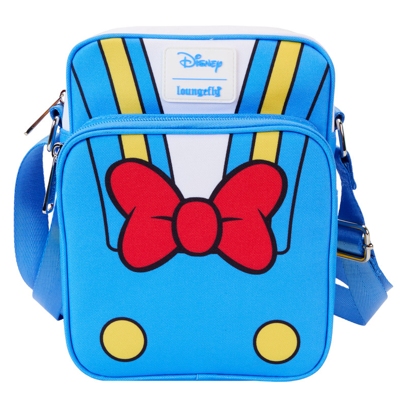 Bolso Bandolera de nailon para pasaporte del 90 aniversario del Donald Pato - DISNEY LOUNGEFLY