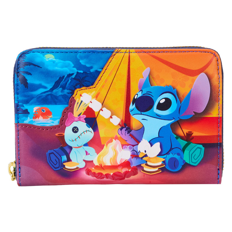 Cartera con cremallera Stitch Camping Cuties - DISNEY LOUNGEFLY