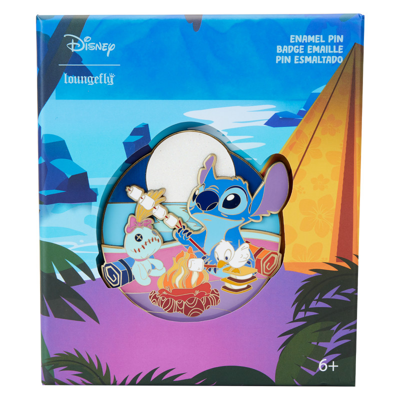 Caja coleccionista de pines Stitch Camping Cuties - DISNEY LOUNGEFLY