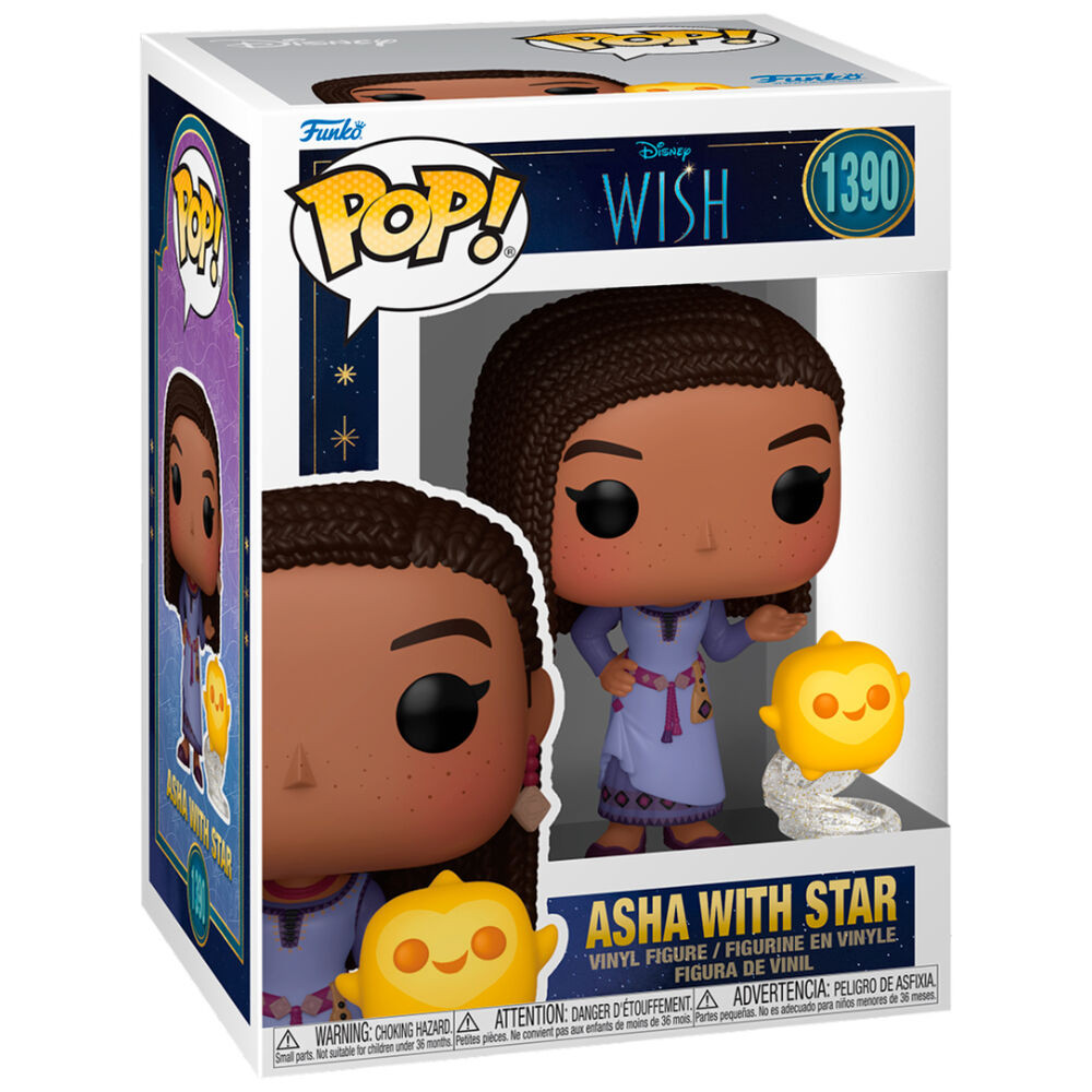 ¡FUNKO POP! 1390 Asha con Estrella - Disney Wish