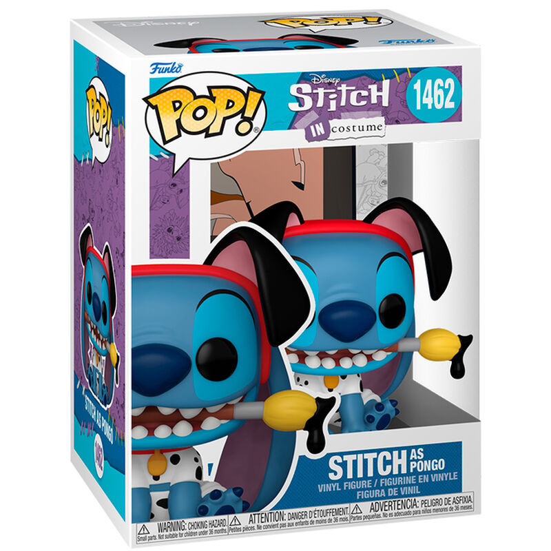 ¡FUNKO POP! 1462 Stitch como Pongo - Disney Lilo y Stitch