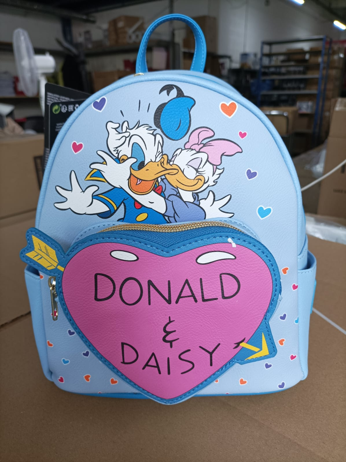 [DEFECTO] MINI MOCHILA SAN VALENTÍN DONALD & DAISY - DISNEY LOUNGEFLY