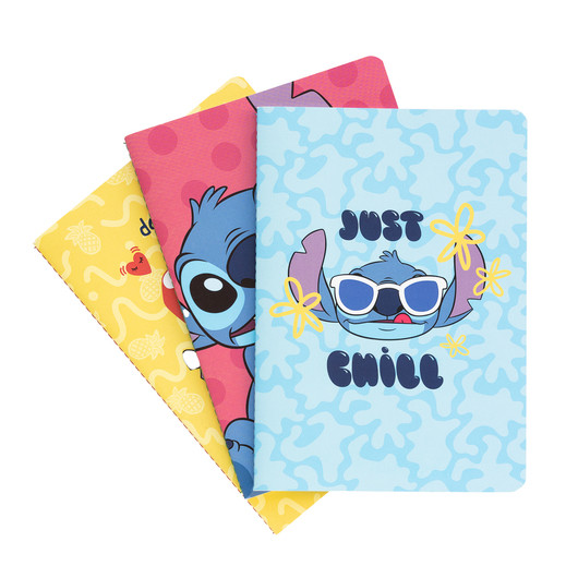 PACK 3 CUADERNOS A5 - DISNEY STITCH TROPICAL