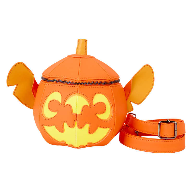 Bolso Bandolera luminoso con figura de calabaza de Stitch - DISNEY LOUNGEFLY