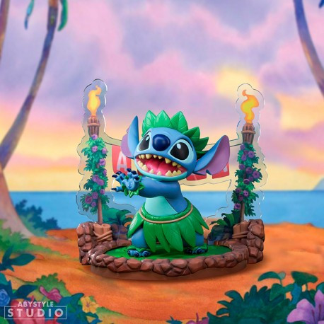 Figura de baile hula con Stitch de Disney