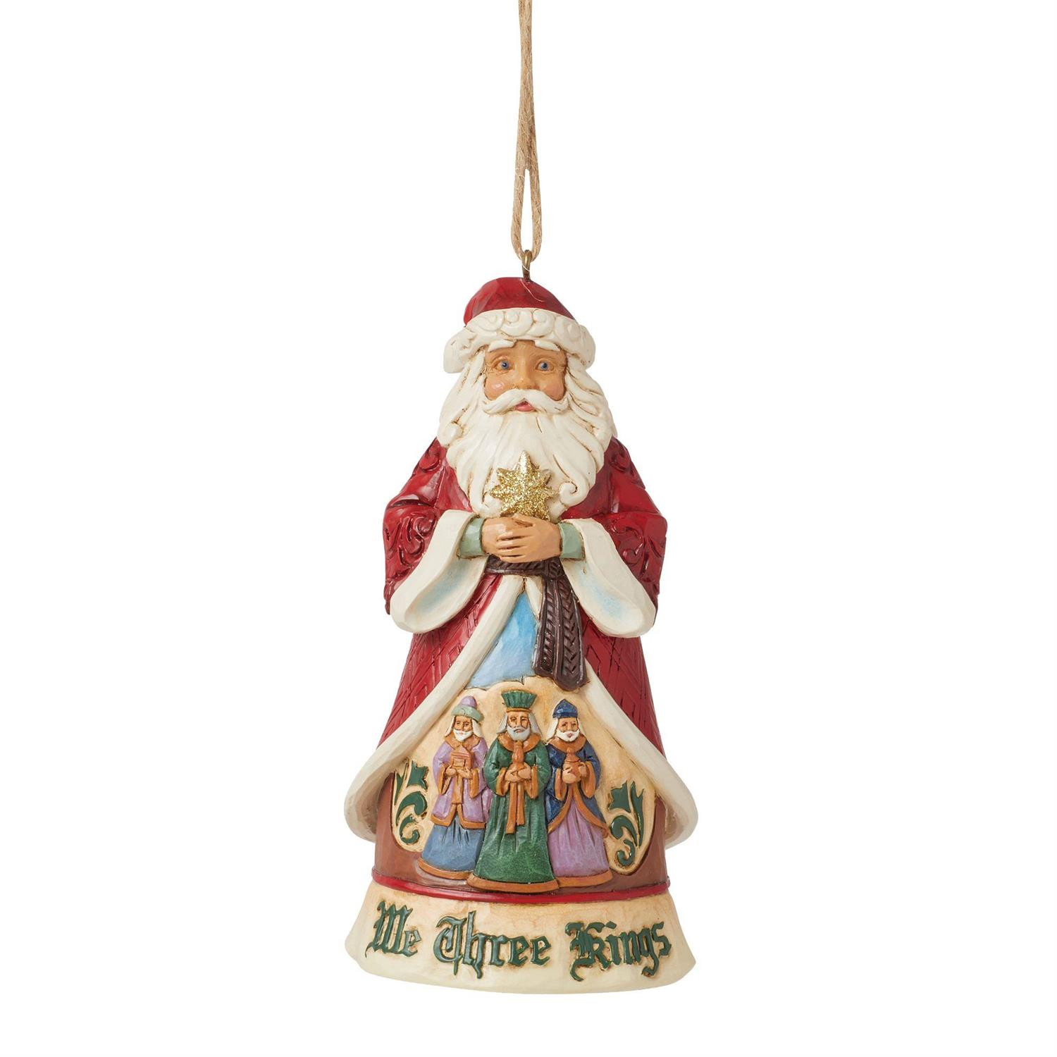 Colgante de Papá Noel y los Reyes Magos - JIM SHORE HEARTWOOD CREEK