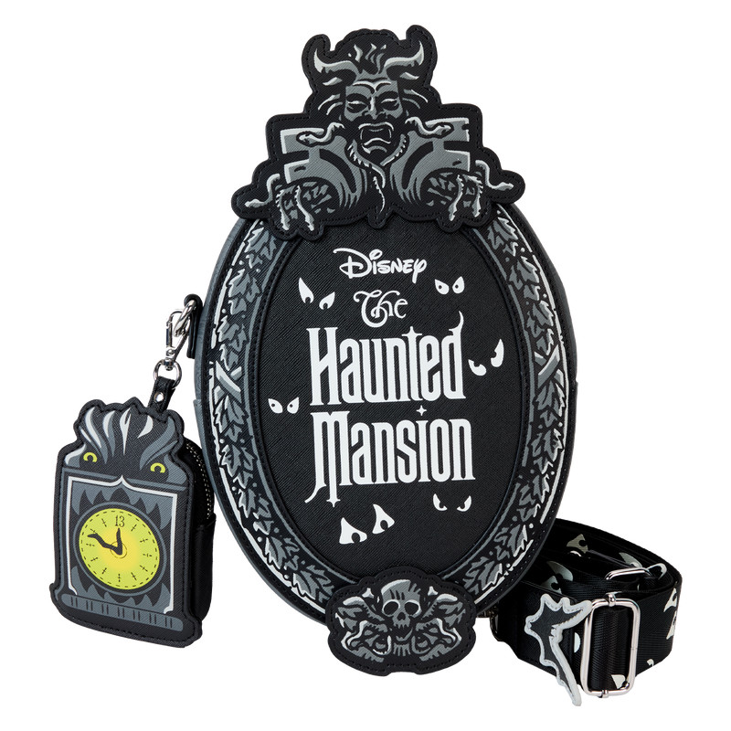 bolso bandolera con monedero y placa luminosa The Haunted Mansion - DISNEY LOUNGEFLY