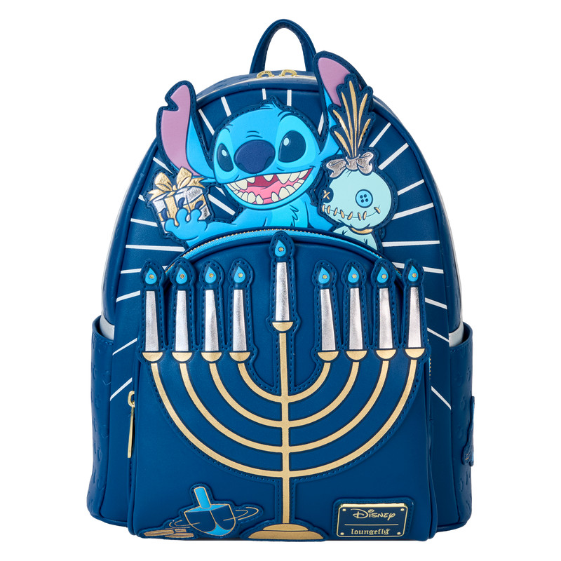 Mini Mochila con luz Stitch Menorá de Hanukkah - DISNEY LOUNGEFLY