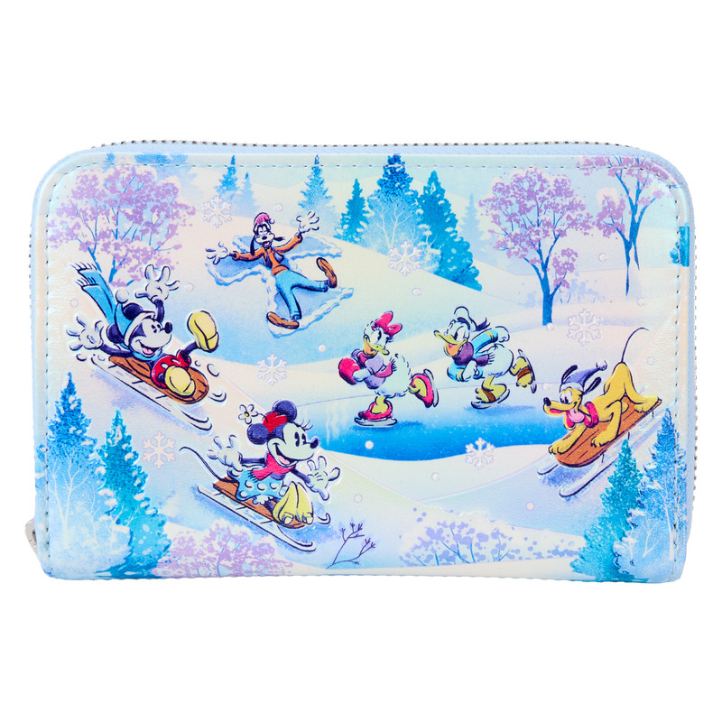 Cartera Winter Wonderland Scene Mickey y Amigos - DISNEY LOUNGEFLY