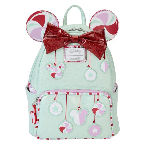 Mini mochila Minnie Holiday Peppermint Ornaments - DISNEY LOUNGEFLY