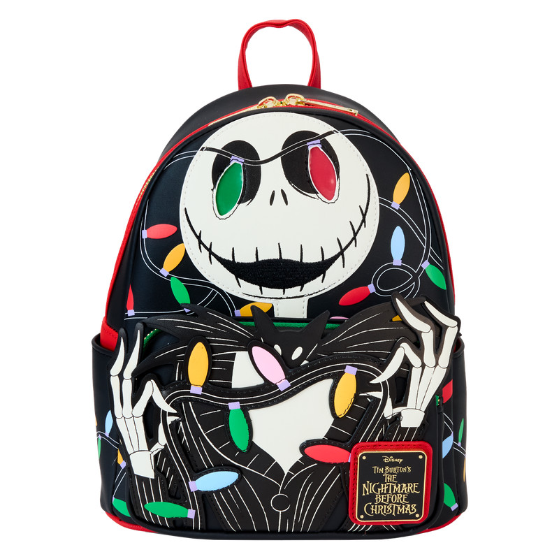 Mini Mochila luminosa Jack Wrapped In Lights - DISNEY LOUNGEFLY Pesadilla antes de Navidad