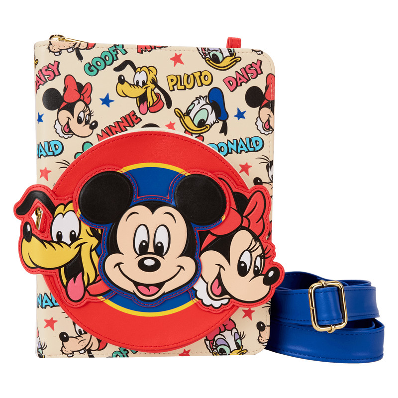 Diario bandolera rellenable Mickey & Amigos - DISNEY LOUNGEFLY