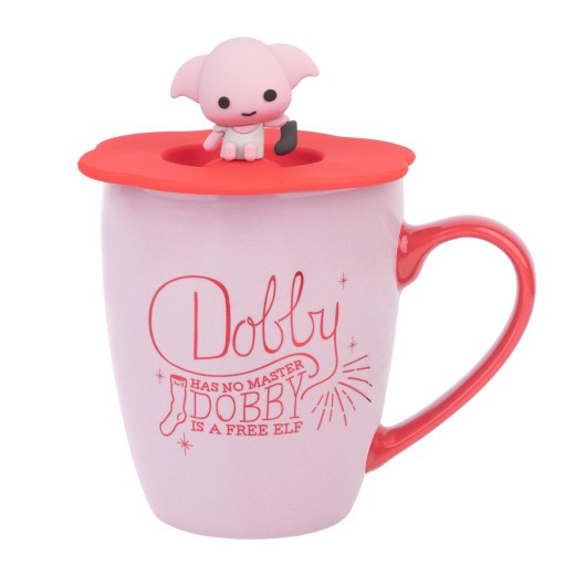 TAZA PREMIUM CON TAPA DOBBY - HARRY POTTER