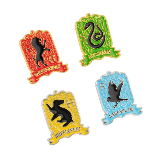 SET DE 4 PINS DE LAS CASAS DE HOGWARTS - HARRY POTTER