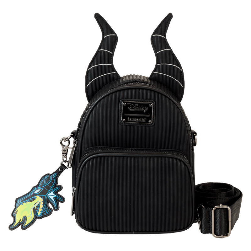 Mini Mochila y Bolso Bandolera Maléfica Dragon - DISNEY LOUNGEFLY La Bella Durmiente