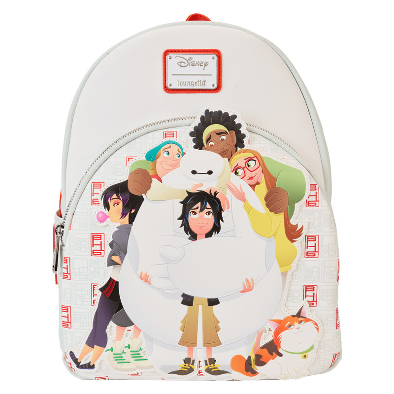 Mini Mochila Baymax & Amigos - DISNEY LOUNGEFLY Big Hero 6 10.º aniversario