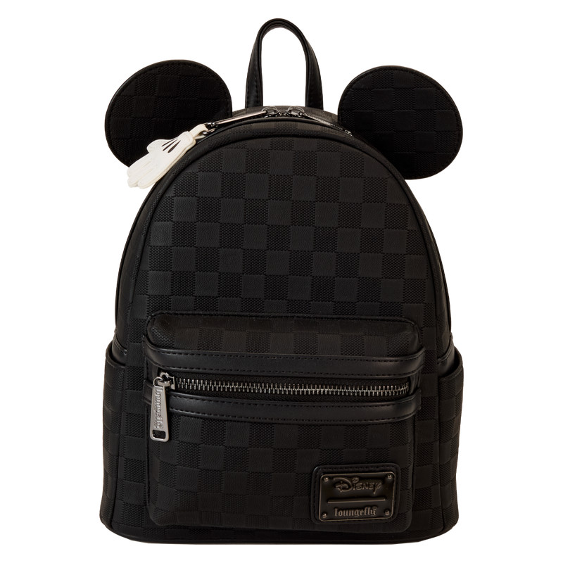 mini mochila con textura a cuadros de Mickey Mouse - DISNEY LOUNGEFLY