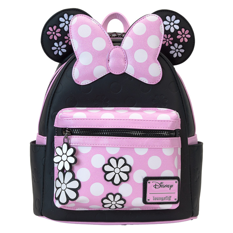 Mini Mochila Minnie Mouse Floral Rock The Dots- DISNEY LOUNGEFLY