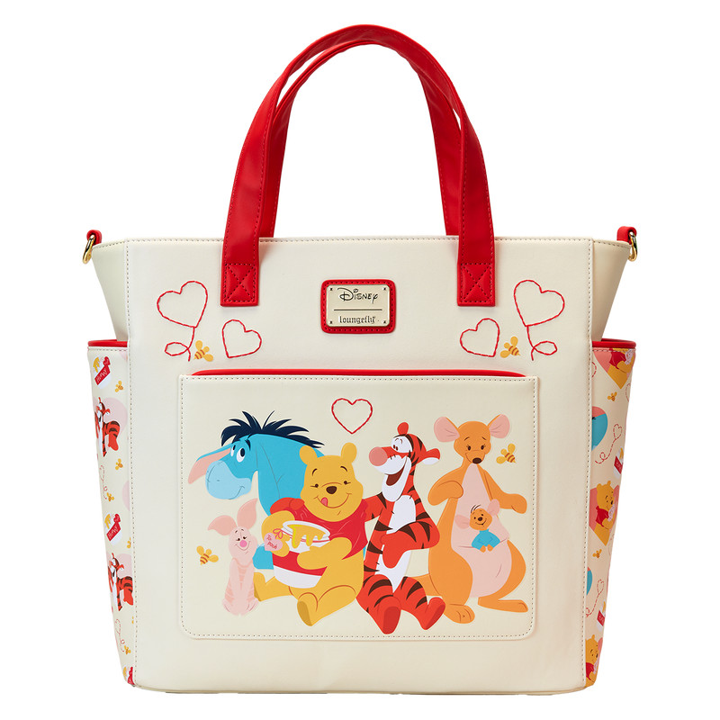 Convertible mochilas y Tote bag con corazones Winnie The Pooh y Amigos - DISNEY LOUNGEFLY