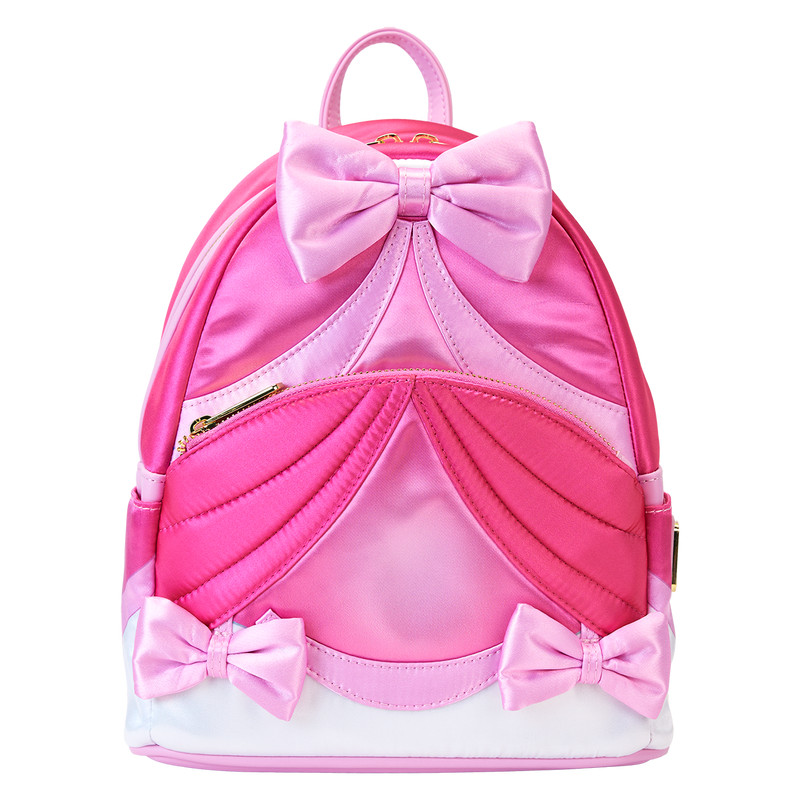 Mini mochila vestido rosa con nudo - DISNEY LOUNGEFLY Cenicienta 75.º aniversario