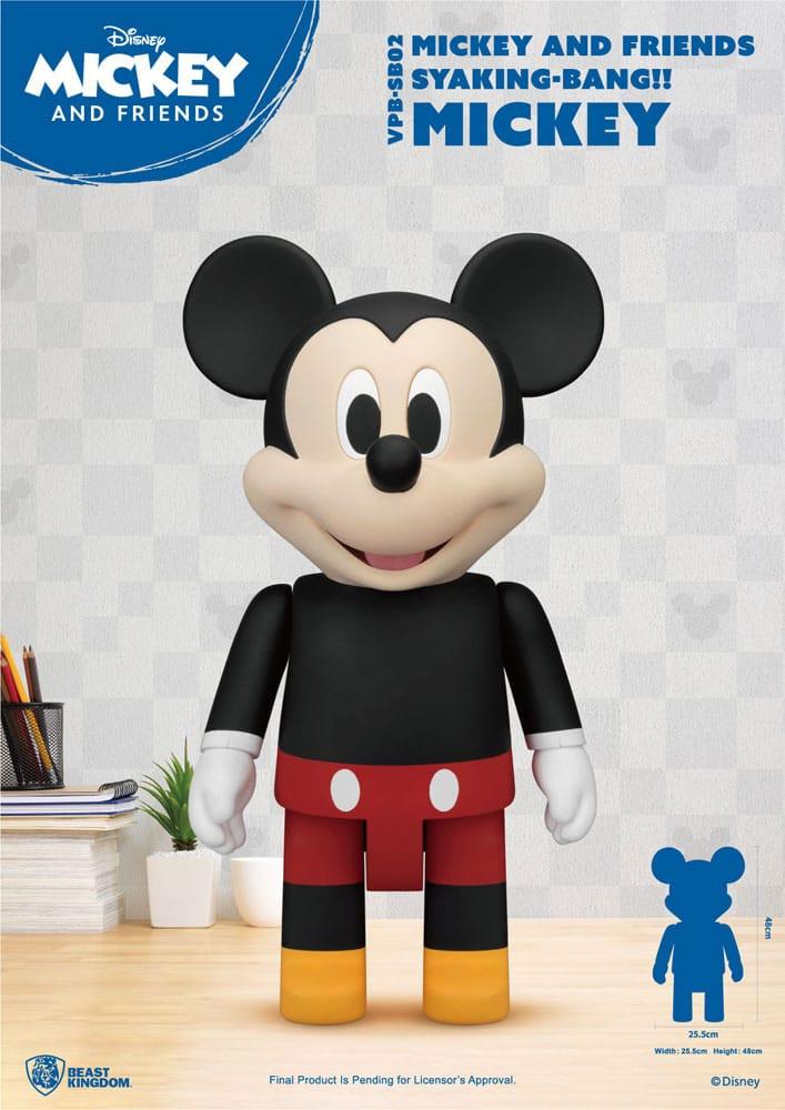 Hucha de vinilo de 48 cm de Mickey y Amigos de Disney Syaking Bang