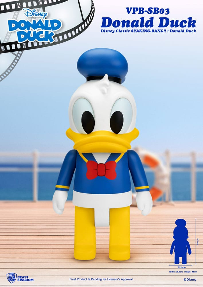 Hucha de vinilo Disney Syaking Bang Mickey y Amigos Donald Pato 53 cm