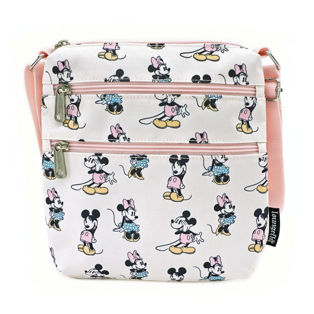 Cartera de viaje Disney by Loungefly Pastel Minnie Mickey AOP