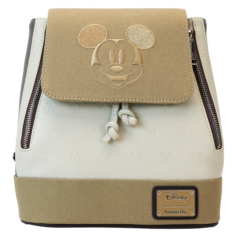 Mini Mochila con cordón y estampado de lona Mickey & Amigos - DISNEY LOUNGEFLY