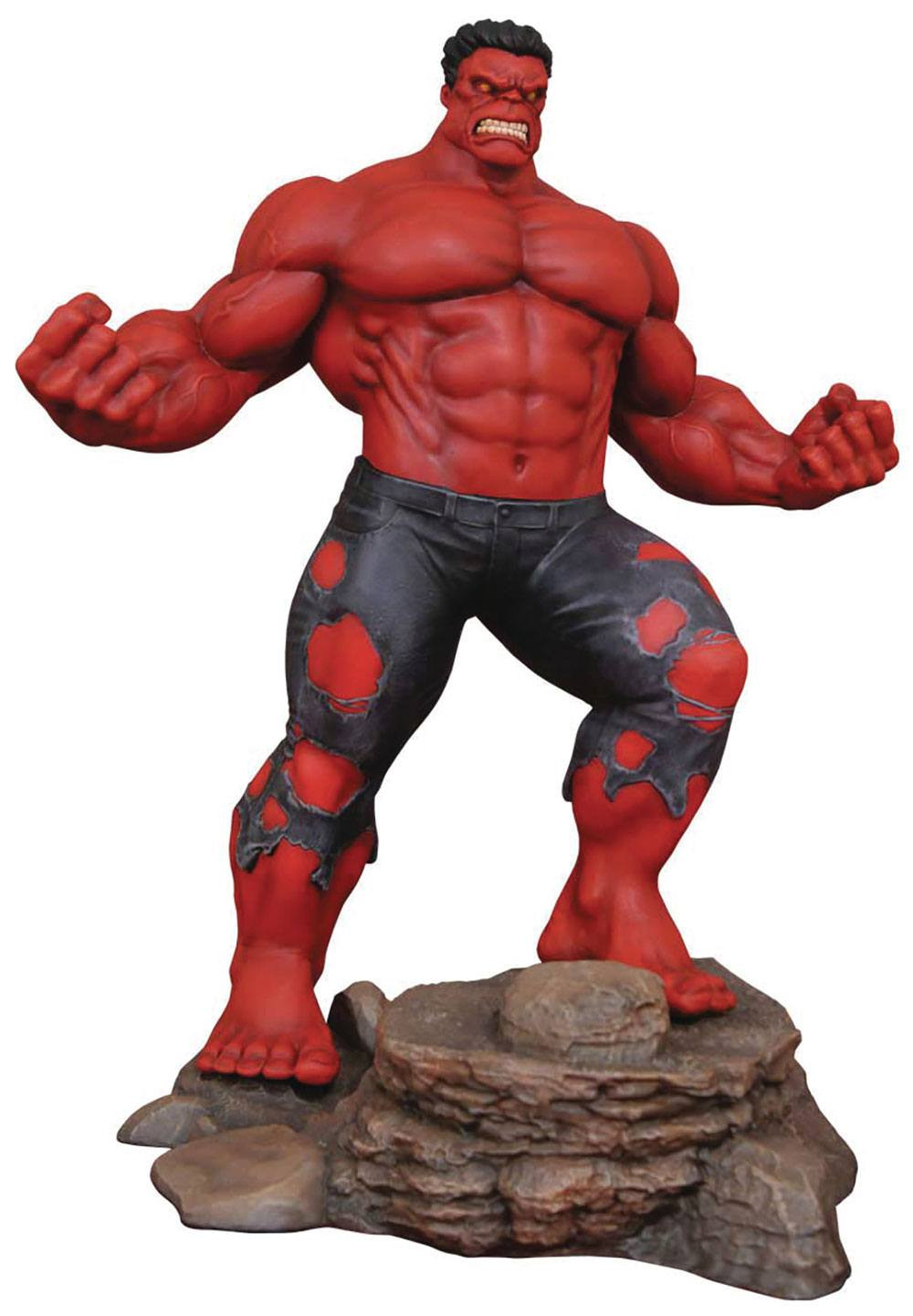 Diorama de la galería Marvel Hulk Rojo de 25 cm