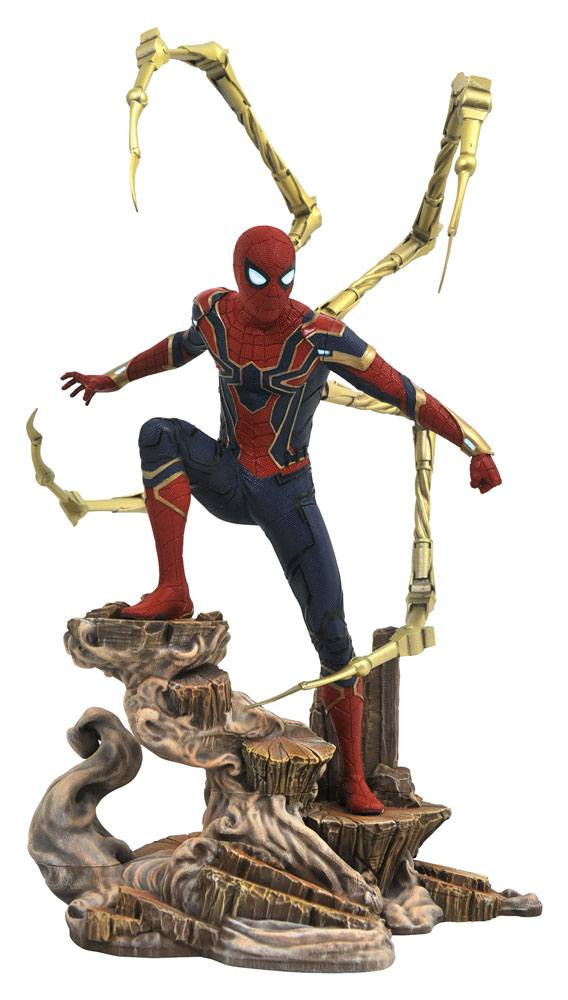 Estatuilla de Iron Hombre Araña de 23 cm de la galería de películas de Marvel Los Vengadores Infinity War