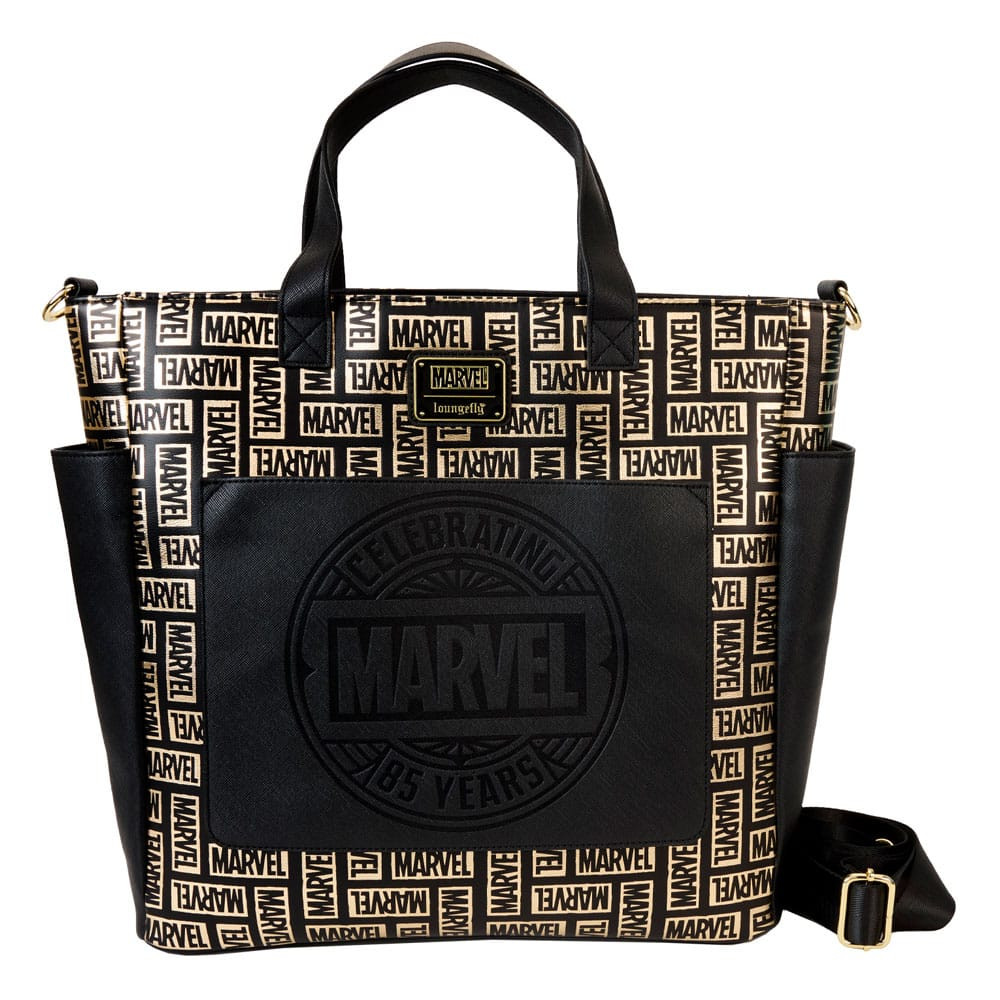 Mochilas y bolsa de compras con el logotipo de Marvel by Loungefly