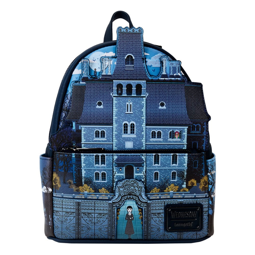 Miércoles de Loungefly bolsa para dos Mini Nevermore Academy