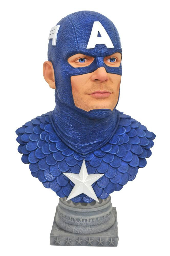 Busto 3D de Marvel Comics Legends 1 Capitán América 25 cm