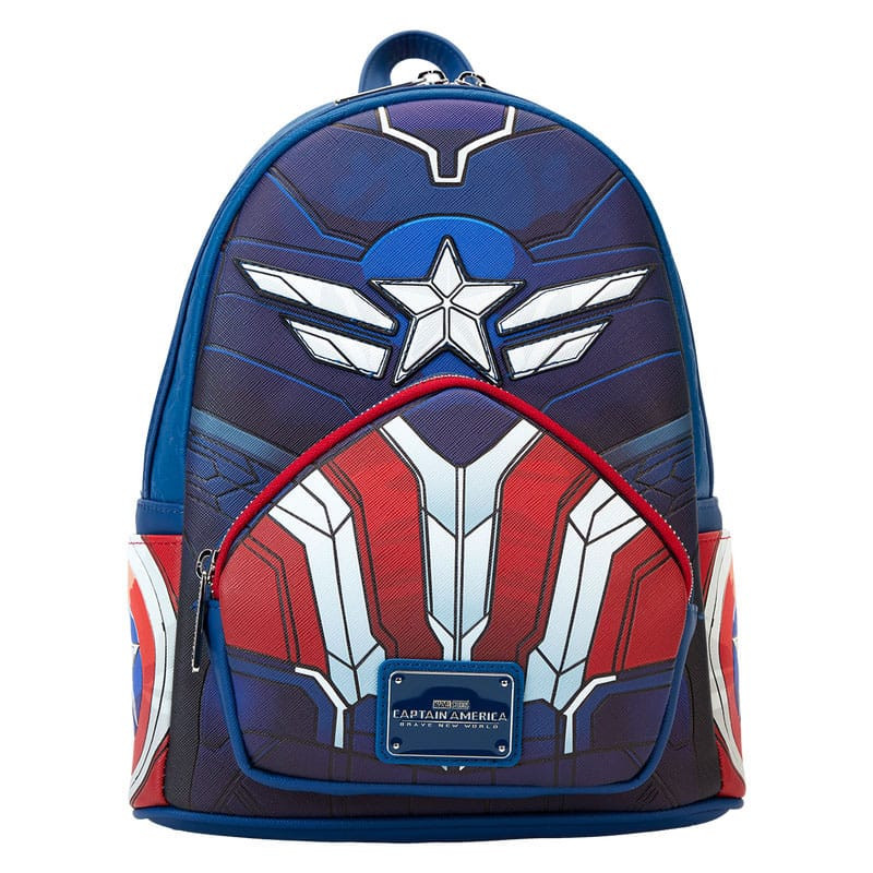 mochilas Capitán América de Loungefly Mini Valiente New World Cosplay